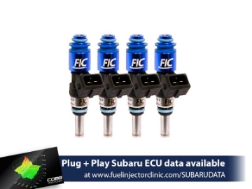 Picture of FIC 1200cc (Previously 1100cc) Top-Feed Converted Subaru Sti ('04-'06) Legacy GT ('05-'06) Fuel Injector Clinic Injector Set (High-Z)