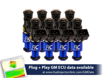 Picture of FIC1200cc (130 lbs/hr at OE 58 PSI fuel pressure) FIC Fuel  Injector Clinic Injector Set for 4.8/5.3/6.0 Truck Motors ('99-'06) (High-Z)