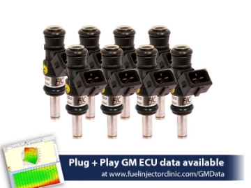 Picture of FIC1200cc (130 lbs/hr at OE 58 PSI fuel pressure) FIC Fuel Injector Clinic Injector Set for 6.2 Truck Motors ('09-'13) Injector Sets (High-Z)