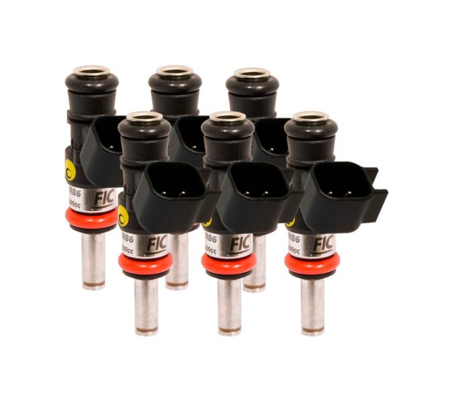 Picture of FIC1440cc (160 lbs/hr at OE 58 PSI fuel pressure) FIC Fuel Injector Clinic Injector Set for Jeep 3.6L V6 engines (High-Z)