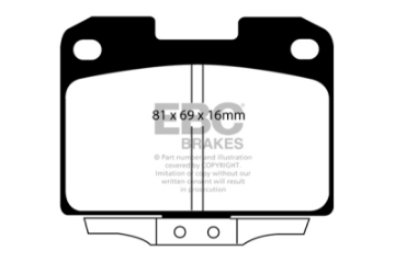 Picture of EBC 94-96 Dodge Stealth 3-0 4WD Redstuff Rear Brake Pads