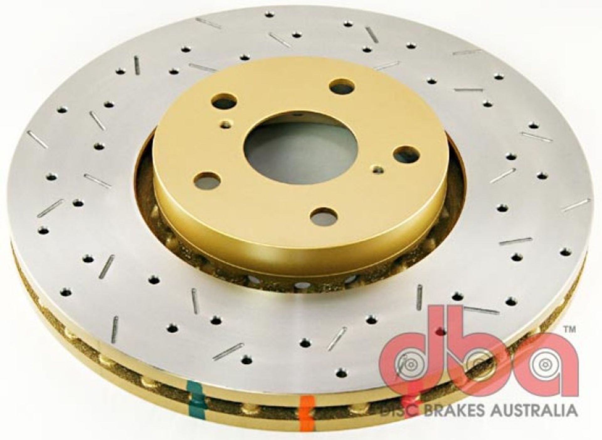 Picture of DBA 04-06 Lexus RX330 Front 4000 Series Drilled & Slotted Rotor