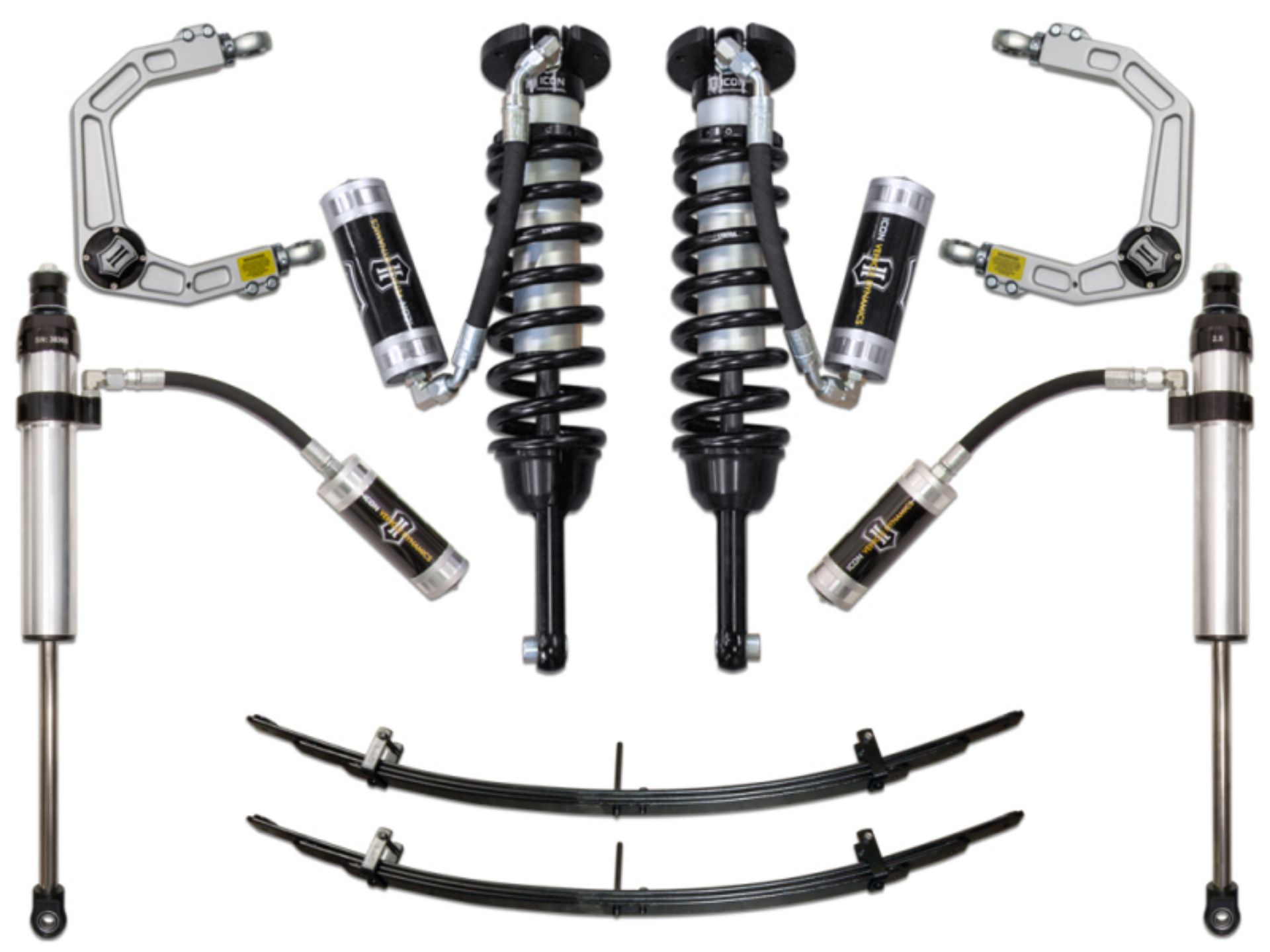 Picture of ICON 05-15 Toyota Tacoma 0-3-5in-2016+ Toyota Tacoma 0-2-75in Stg 5 Suspension System w-Billet Uca