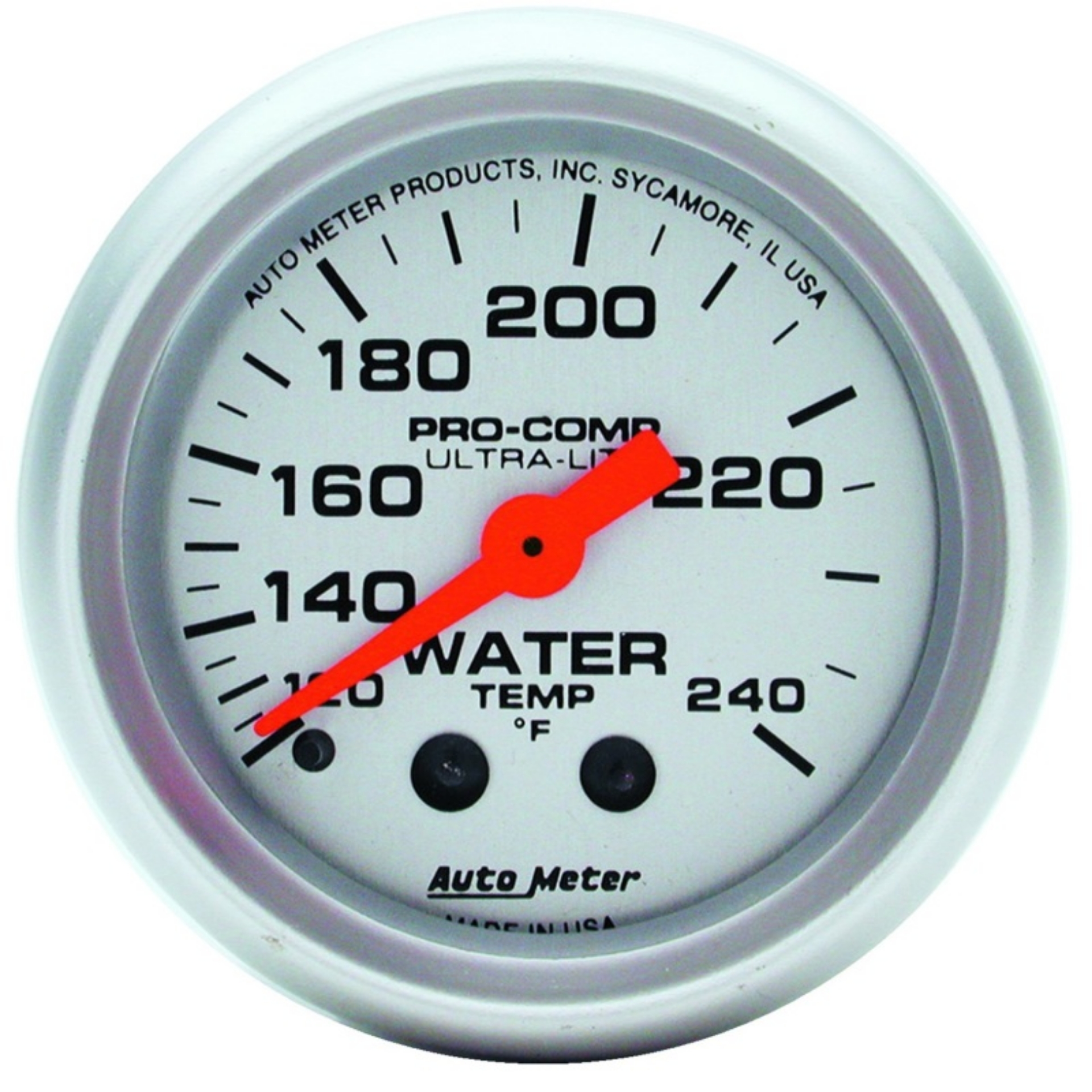 Picture of Autometer Ultra-Lite 52mm 120-240 Deg F Mechanical Water Temp Gauge