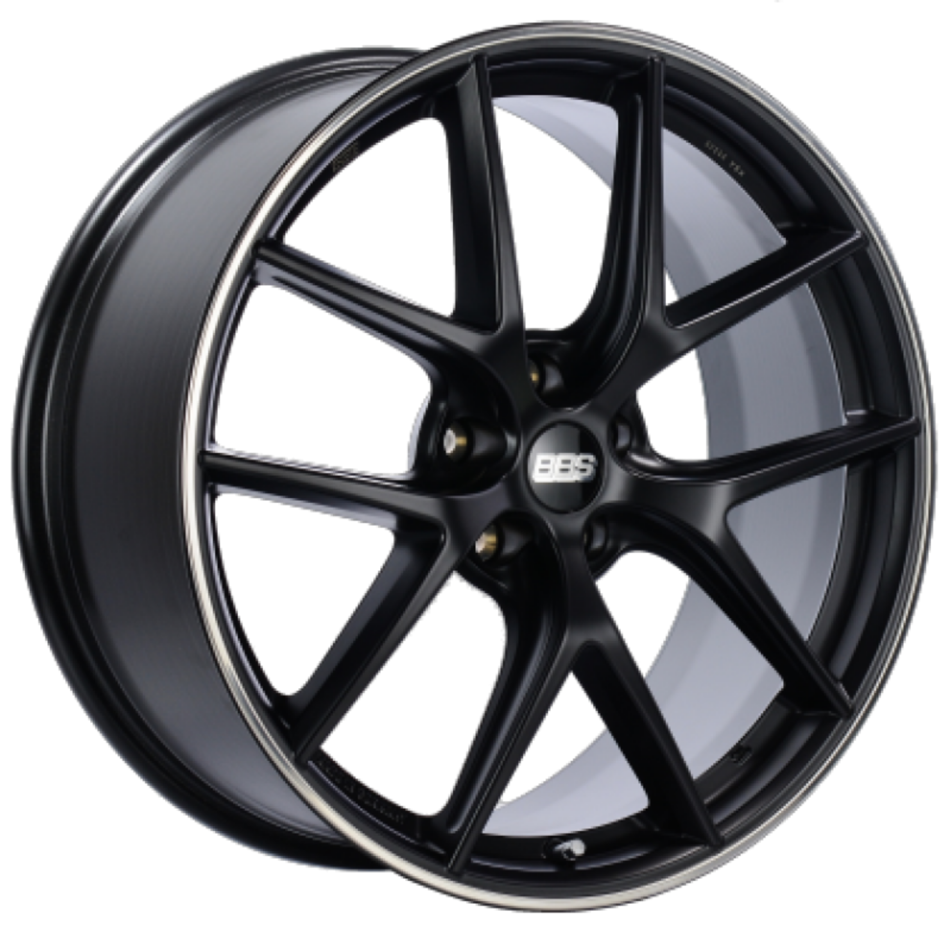 Picture of BBS CI-R 20x9-5 5x114-3 ET40 Satin Black Polished Rim Protector Wheel 82mm PFS-Clip Required