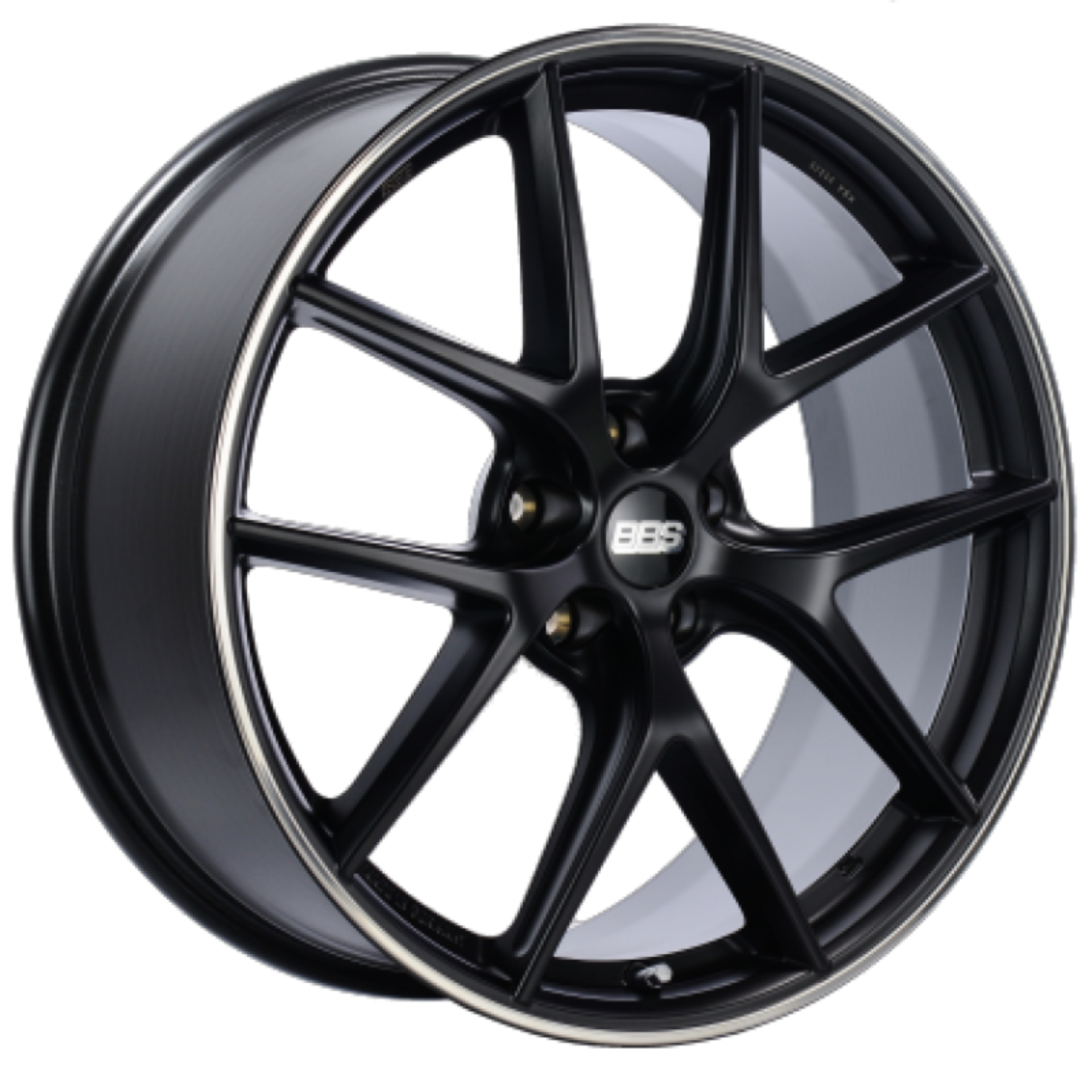 Picture of BBS CI-R 20x10-5 5x114-3 ET39 Satin Black Polished Rim Protector Wheel - 82mm PFS-Clip Required