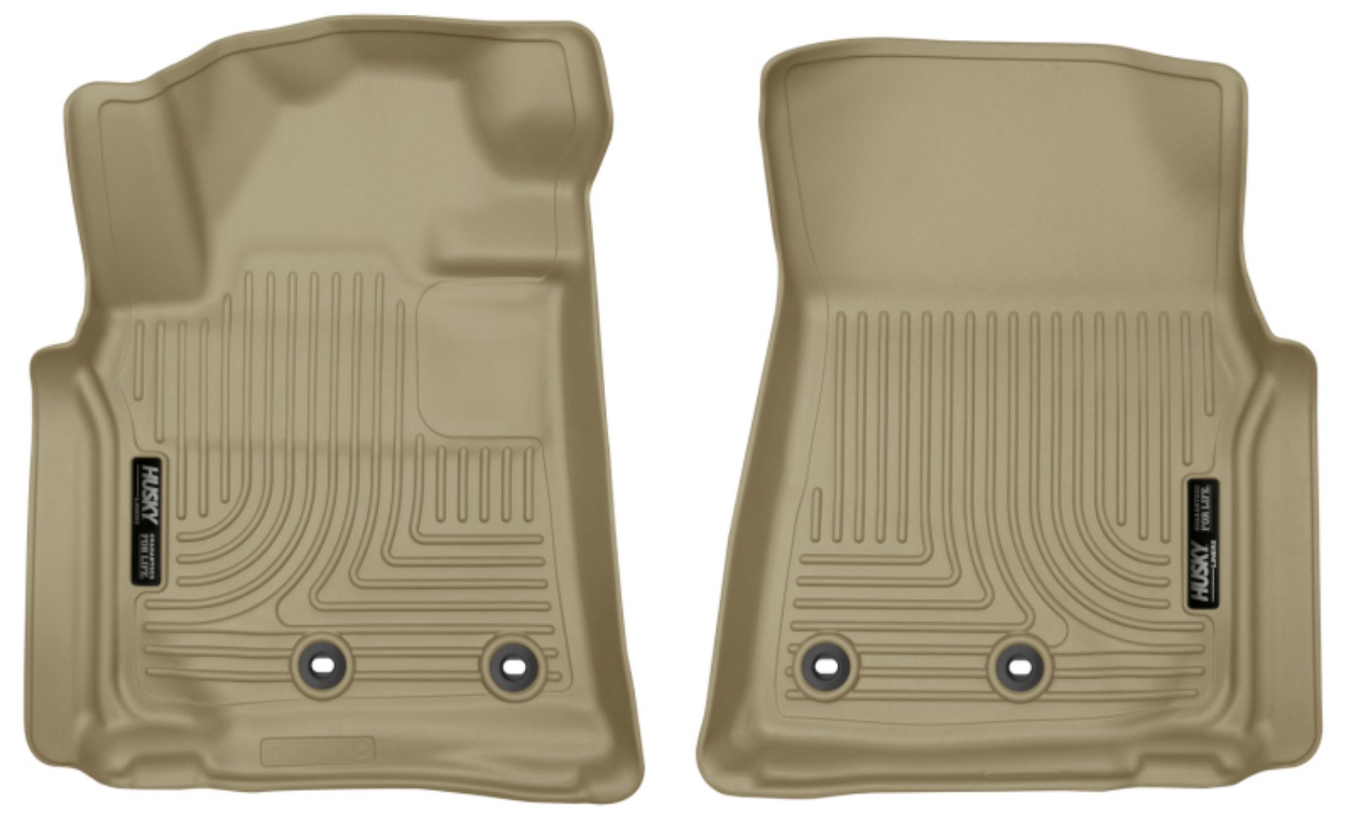 Picture of Husky Liners 13-16 Lexus LX570 - 13-16 Toyota Land Cruiser WeatherBeater Front Tan Floor Liners