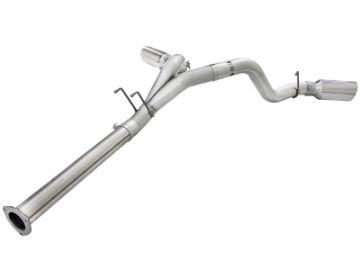 Picture of aFe Atlas Exhaust 4in DPF-Back Exhaust Aluminized Steel Polished Tip 11-14 ford Diesel Truck V8-6-7L