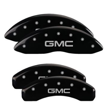 Picture of MGP 4 Caliper Covers Engraved Front & Rear 300 Black finish silver ch