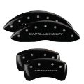 Picture of MGP 4 Caliper Covers Engraved Front & Rear Block-Challenger Black finish silver ch