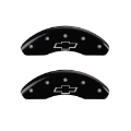 Picture of MGP 4 Caliper Covers Engraved Front & Rear Bowtie Black finish silver ch