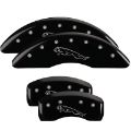 Picture of MGP 4 Caliper Covers Engraved Front & Rear Acura Black finish silver ch