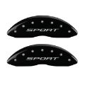 Picture of MGP 4 Caliper Covers Engraved front & Rear 2015-Sport Black finish silver ch