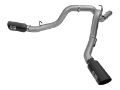 Picture of aFe LARGE Bore HD 4in Dual DPF-Back SS Exhaust w-Black Tip 16-17 GM Diesel Truck V8-6-6L td LML