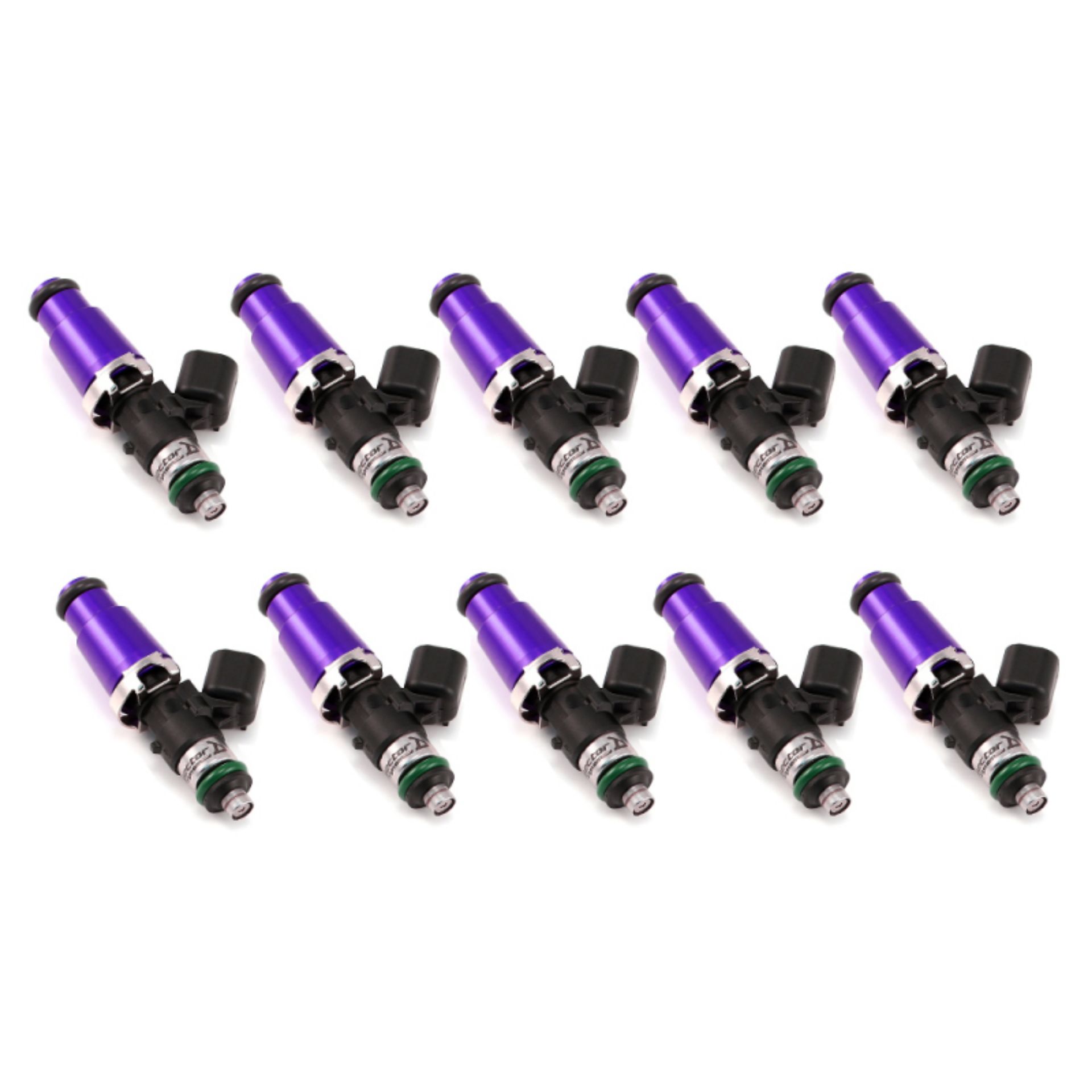 Picture of Injector Dynamics ID1050X Injectors 14mm Purple Adaptors Set of 10