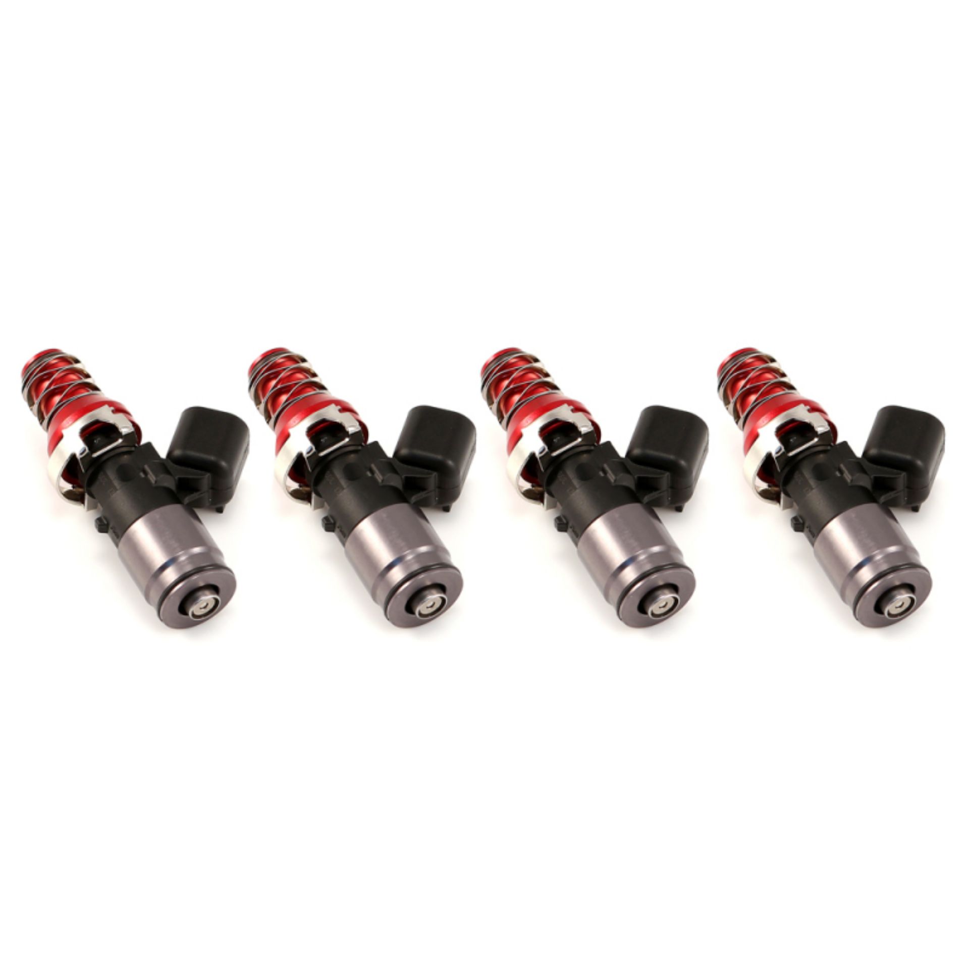 Picture of Injector Dynamics ID1050X Injectors WRX-16B Bottom Adaptors 11mm Red Adaptors Set of 4