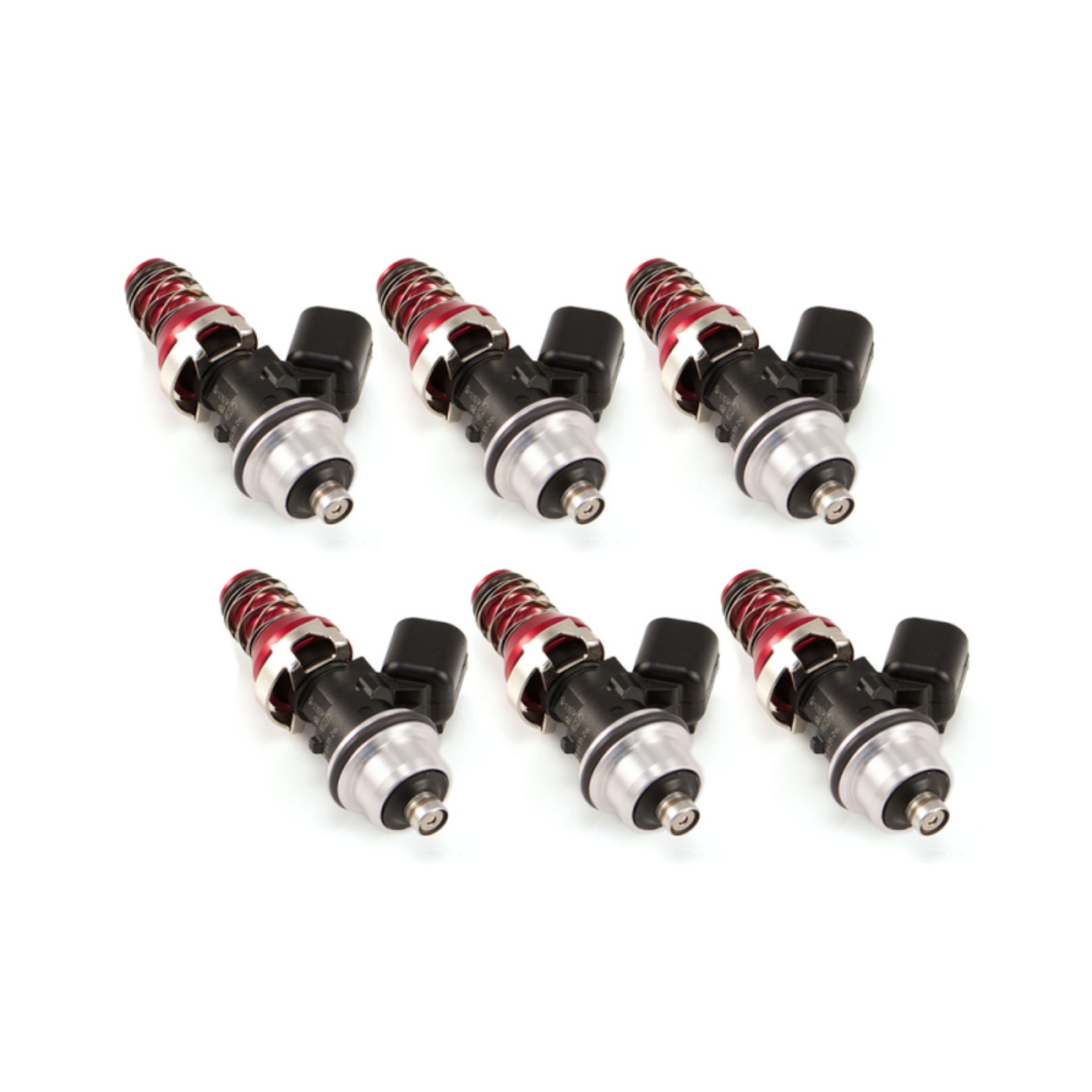 Picture of Injector Dynamics ID1050X Injectors 11mm Red Adaptors S2K Lower Set of 6