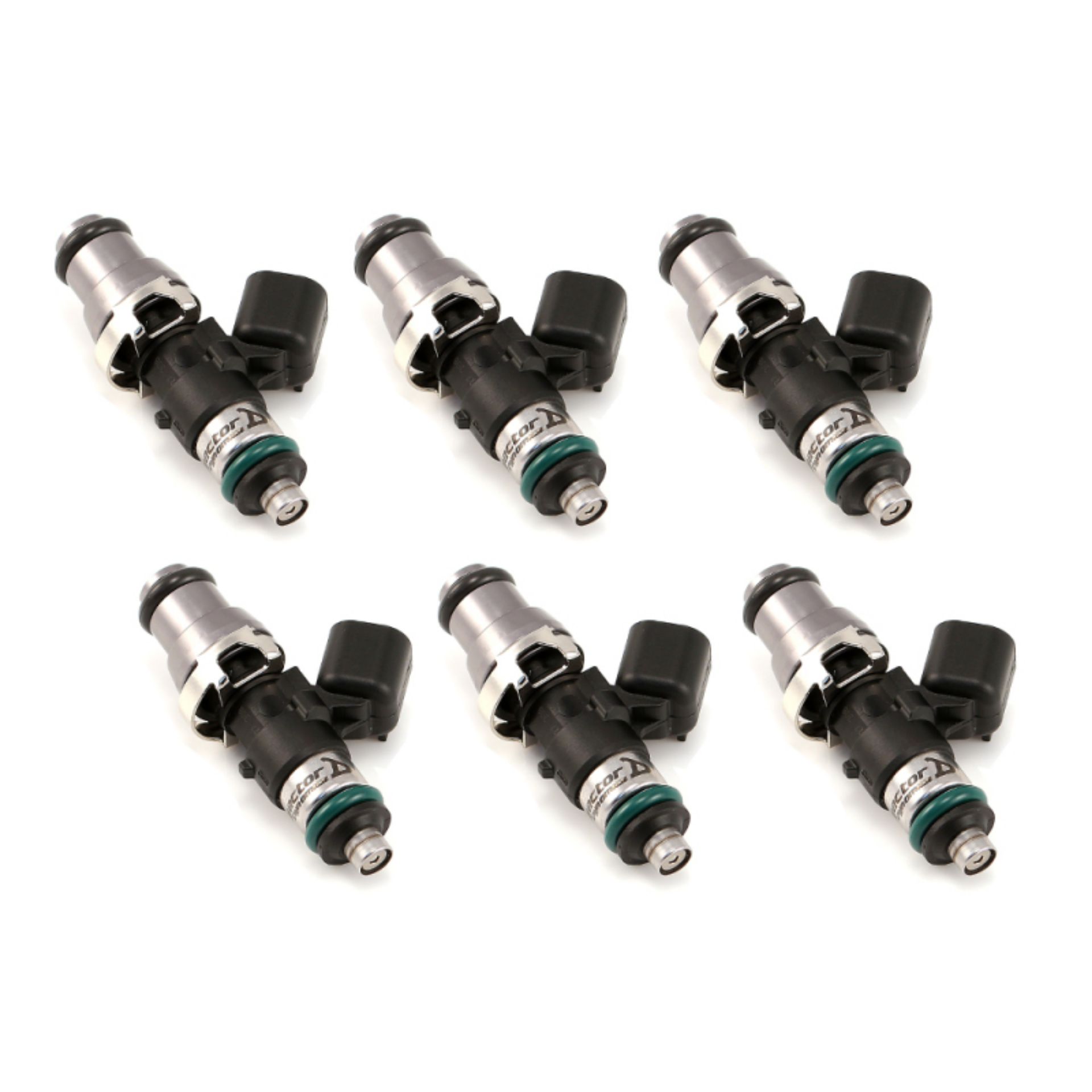 Picture of Injector Dynamics ID1050X Injectors Grey Adaptor Top Set of 6