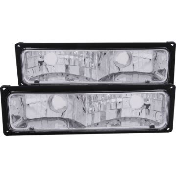 Picture of ANZO 1988-1998 Chevrolet C1500 Euro Parking Lights Black