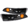 Picture of ANZO 1993-2002 Chevrolet Camaro Euro Parking Lights Black w- Amber Reflector