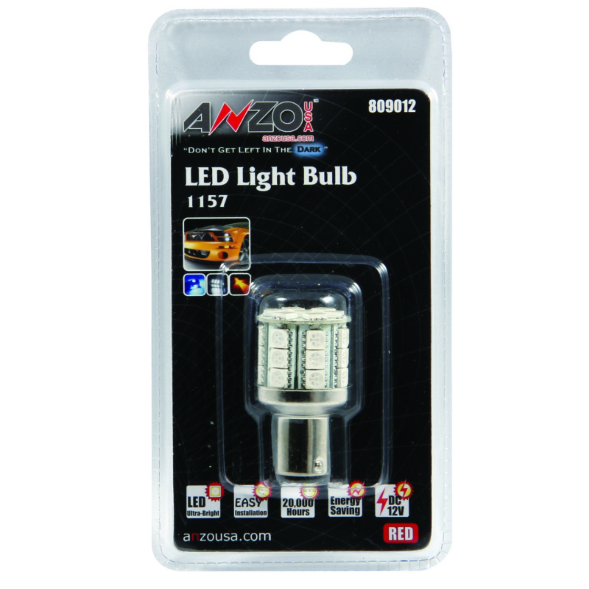 Picture of ANZO LED Bulbs Universal LED 1157 Red - 28 LEDs 1 3-4in Tall