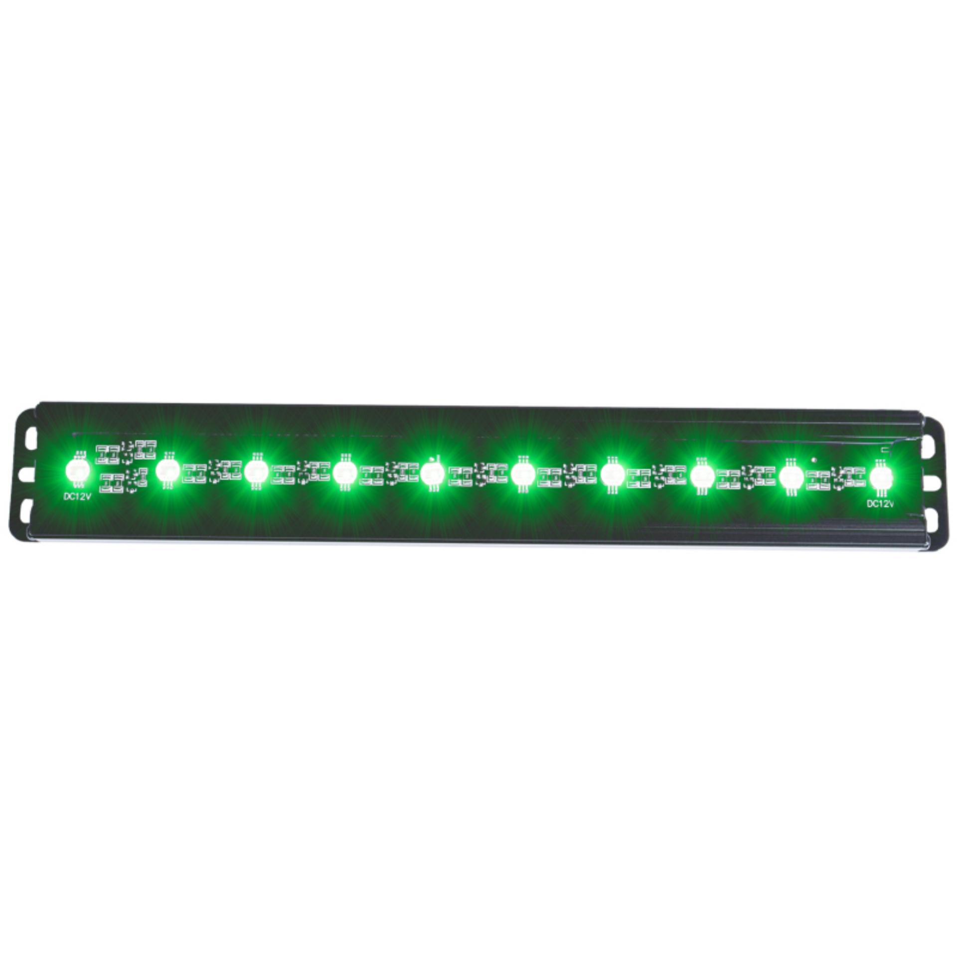 Picture of ANZO Universal 12in Slimline LED Light Bar Green