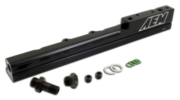 Picture of AEM 99-00 Honda Civic Si Black Fuel Rail