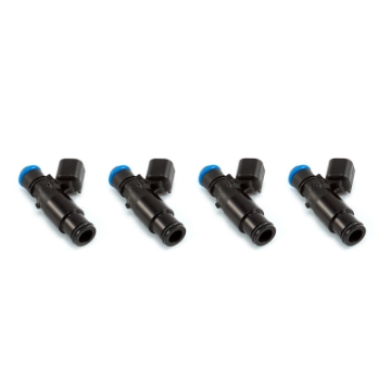 Picture of Injector Dynamics 1700x USCAR Connector - 48mm Length - 14mm Black BOTTOM Adaptor - Set of 4