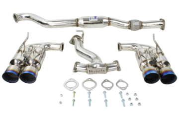 Picture of Invidia 08-14 Subaru WRX Hatchback Gemini Single Layer Titanium Tip Cat-back Exhaust