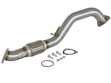 Picture of aFe Power Elite Twisted Steel 16-17 Honda Civic I4-1-5L t 2-5in Rear Down-Pipe Mid-Pipe