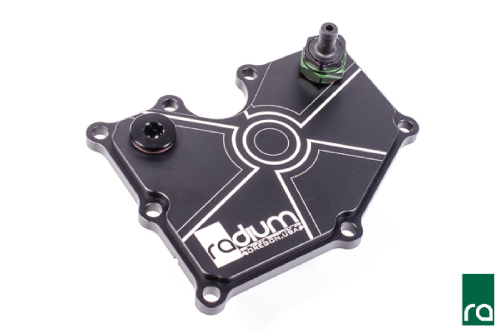 Picture of Radium Engineering 13-Up Focus ST - 16-18 RS - 15-Up Mustang Eco PCV Baffle Plate OEM Configuration