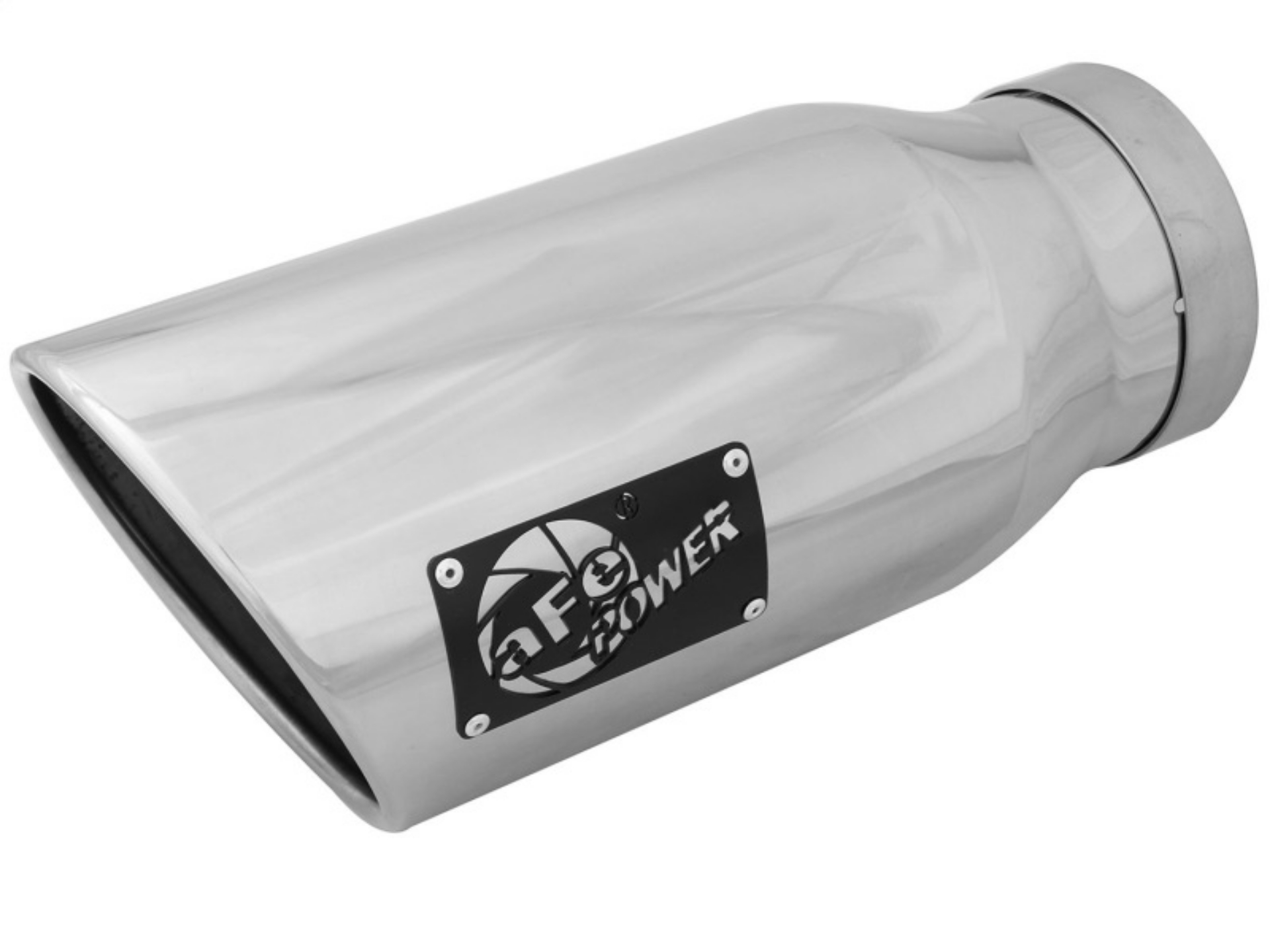 Picture of aFe MACH Force-Xp 5in Inlet x 7in Outlet x 15in length 304 Stainless Steel Exhaust Tip