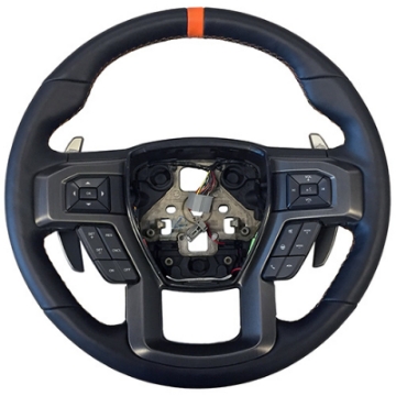 Picture of Ford Racing 2015-2017 F-150 Raptor Performance Steering Wheel Kit - Orange Sightline