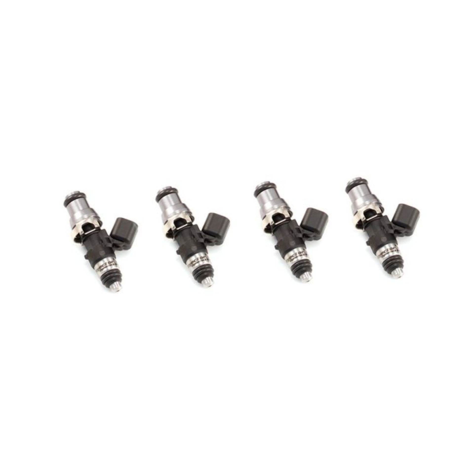 Picture of Injector Dynamics 1050cc Injectors-48mm L-14mm Adaptor Top-2x8mm Lower O-Ring SFC Rails Set of 4