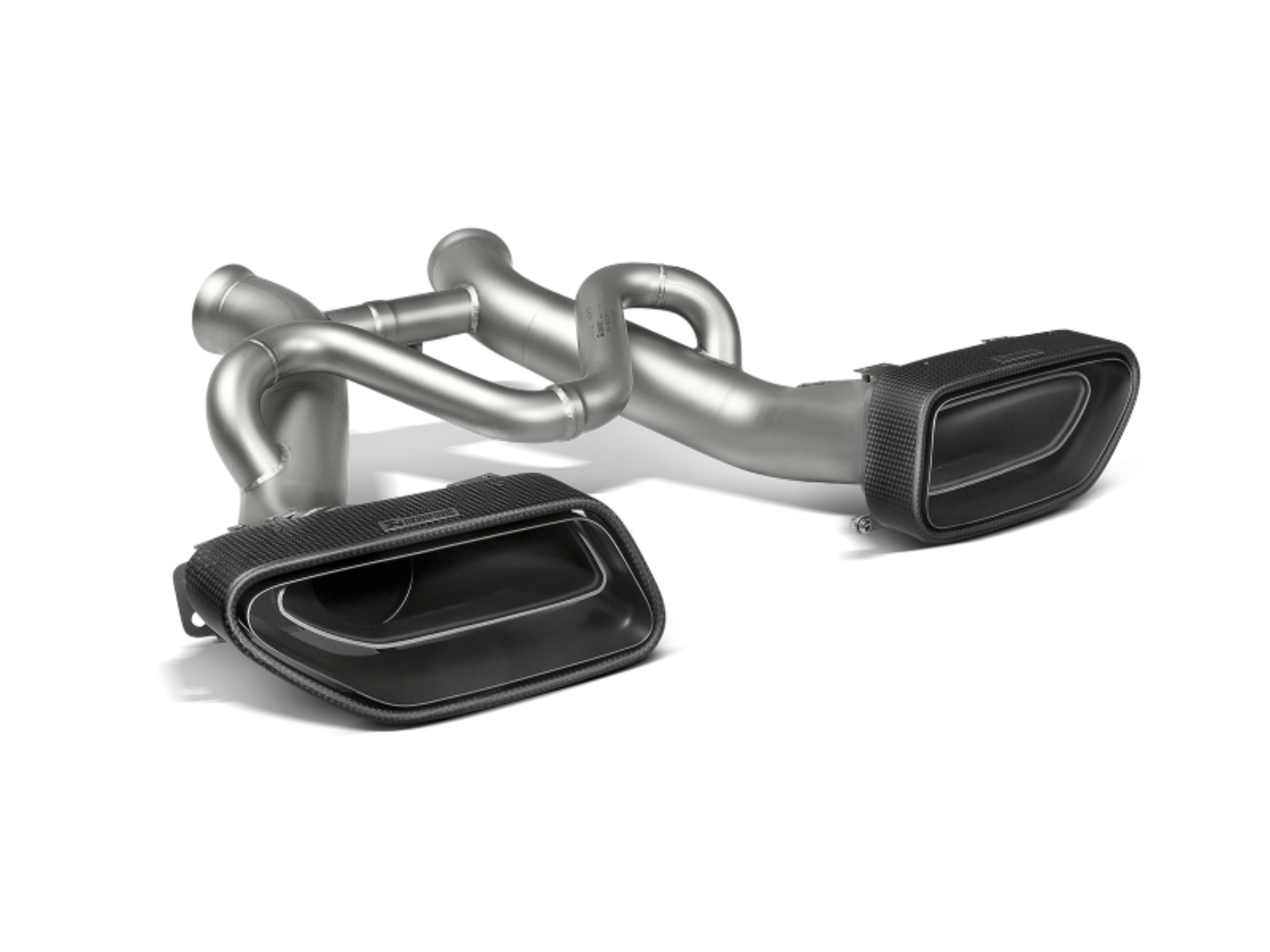 Picture of Akrapovic 14-17 McLaren 650S-650S Spyder Slip-On Line Titanium w- Carbon Tips