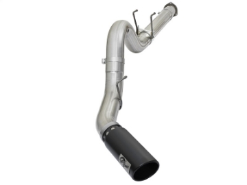 Picture of aFe ATLAS 5in DPF-Back Alum Steel Exhaust System w-Black Tip 2017 Ford Diesel Trucks V8-6-7L td