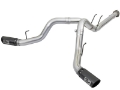 Picture of aFe ATLAS 4in DPF-Back Alum Steel Exhaust System w-Black Tip 2017 Ford Diesel Trucks V8-6-7L td