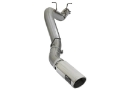 Picture of aFe LARGE BORE HD 5in 409-SS DPF-Back Exhaust w-Polished Tip 2017 GM Duramax V8-6-6L td L5P