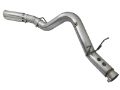 Picture of aFe LARGE BORE HD 5in 409-SS DPF-Back Exhaust w-Polished Tip 2017 GM Duramax V8-6-6L td L5P