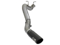 Picture of aFe LARGE BORE HD 5in 409-SS DPF-Back Exhaust w-Black Tip 2017 GM Duramax V8-6-6L td L5P