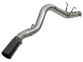 Picture of aFe LARGE BORE HD 5in 409-SS DPF-Back Exhaust w-Black Tip 2017 GM Duramax V8-6-6L td L5P