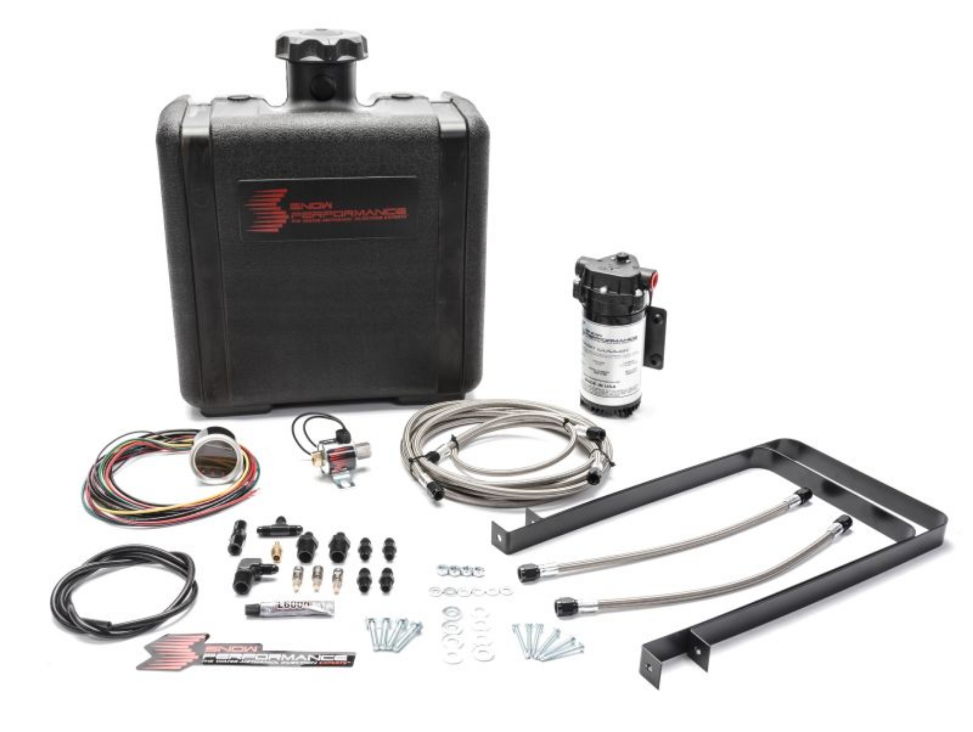 Picture of Snow Performance Cummins Stg 2 Boost Cooler Water Injection Kit SS Braided Line & 4AN Fittings