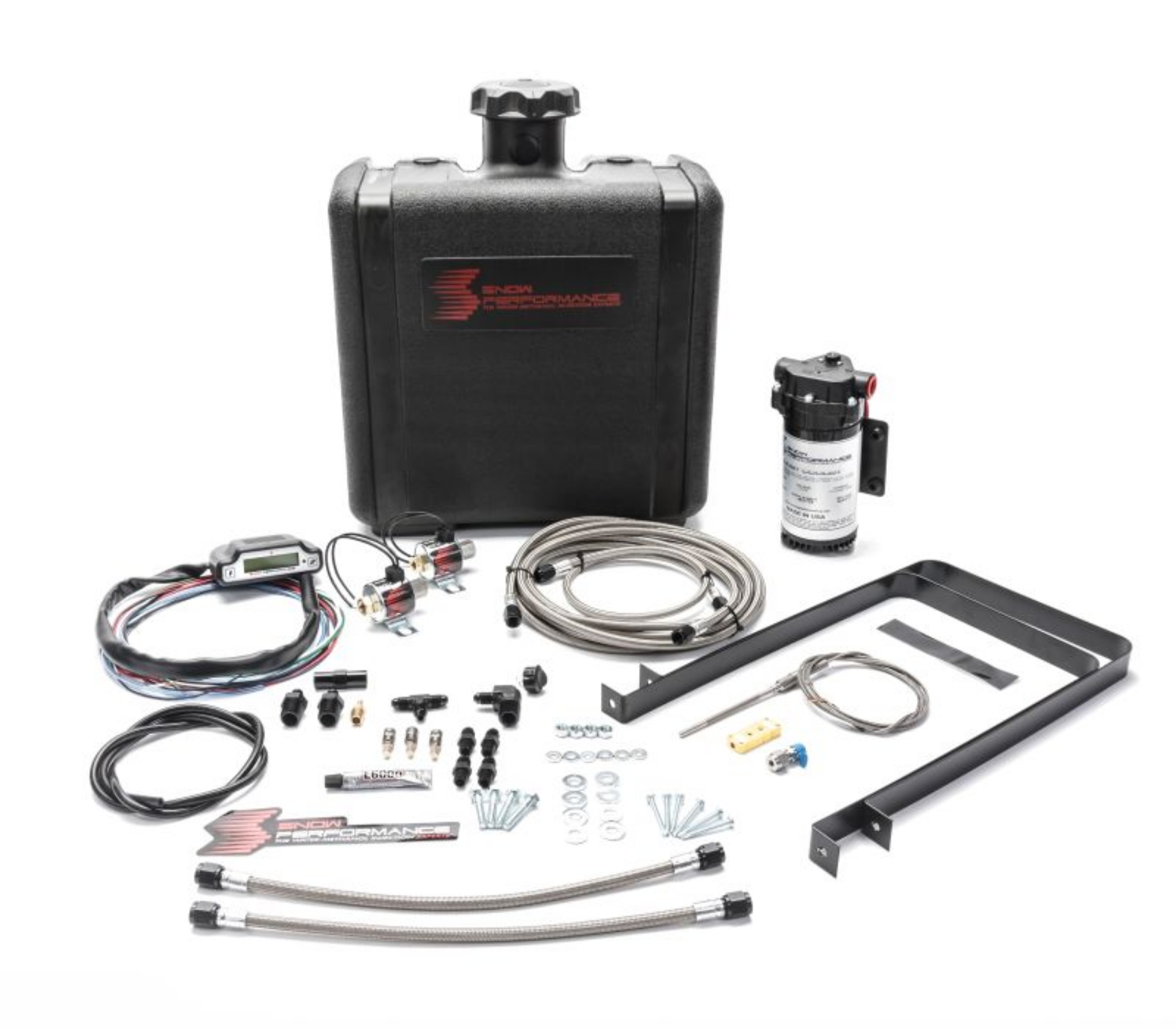 Picture of Snow Performance 94-17 Ford Stg 3 Boost Cooler Water Injection Kit w-SS Braided Line & 4AN