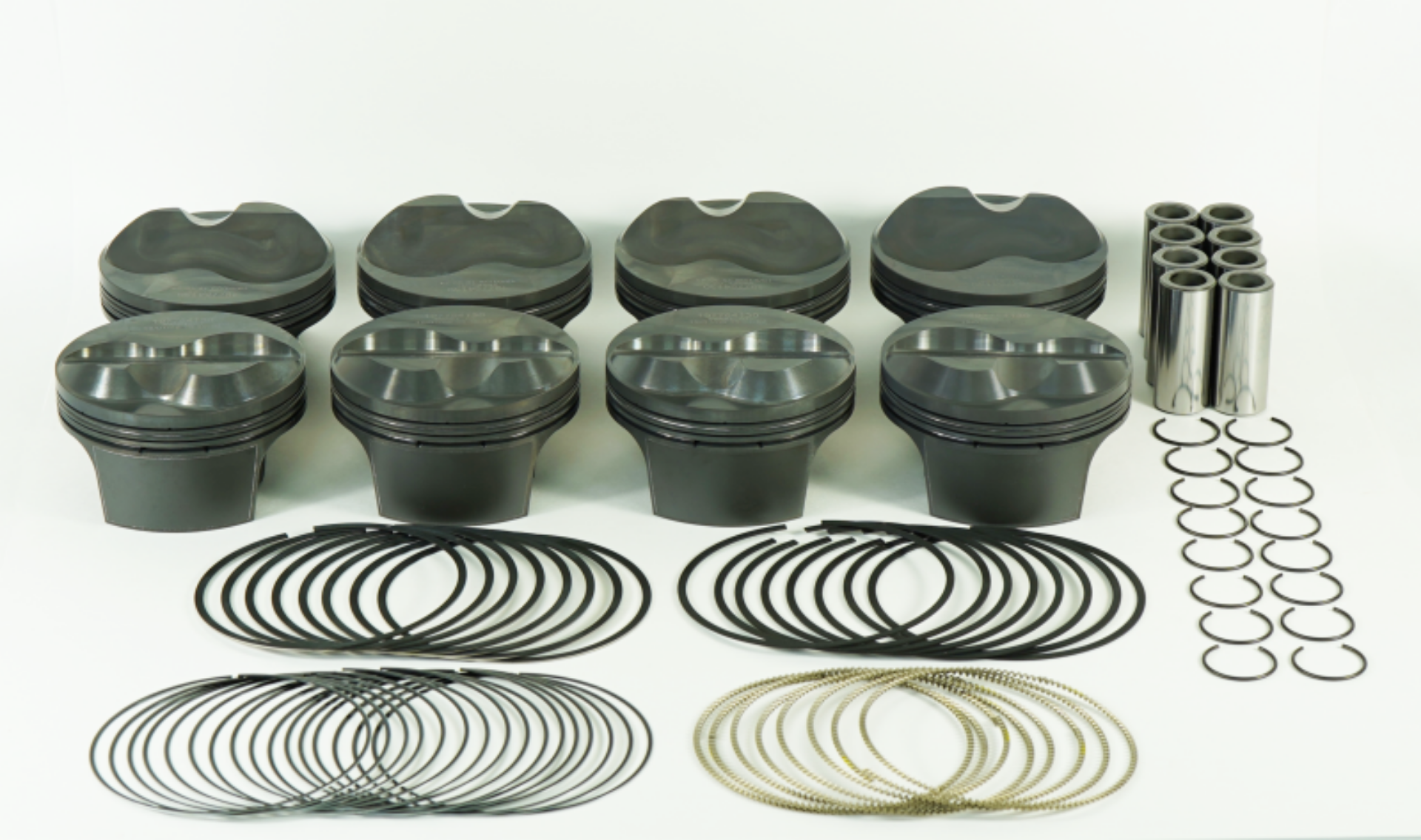 Picture of Mahle MS Piston Set Chevy SB 403ci 4-135in Bore 3-5-3-75 Stroke 6-125-6 Rod -927 HD Pin 9cc 13-9CR