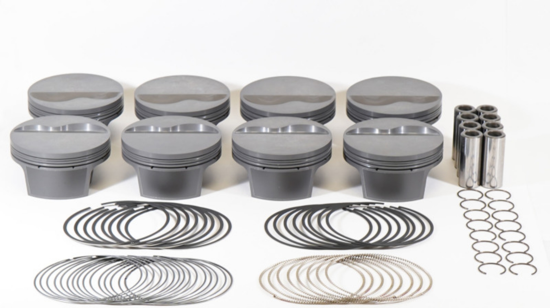 Picture of Mahle MS Piston Set Ford Flat Top SB 383ci 4-030in Bore 3-75in Stk 6-2in Rod -927 Pin -6cc 10-9 CR