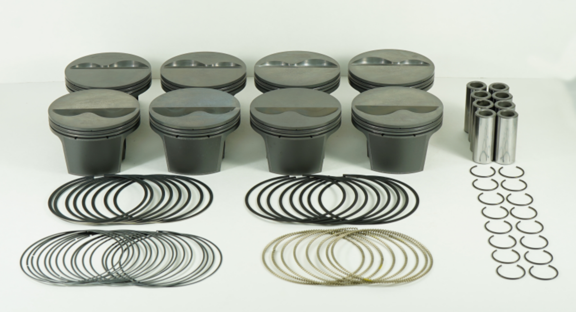 Picture of Mahle MS Piston Set Chevy 358ci 4-035in Bore 3-500in Stroke 6-0in Rod -927in Pin -4cc 10-5 CR