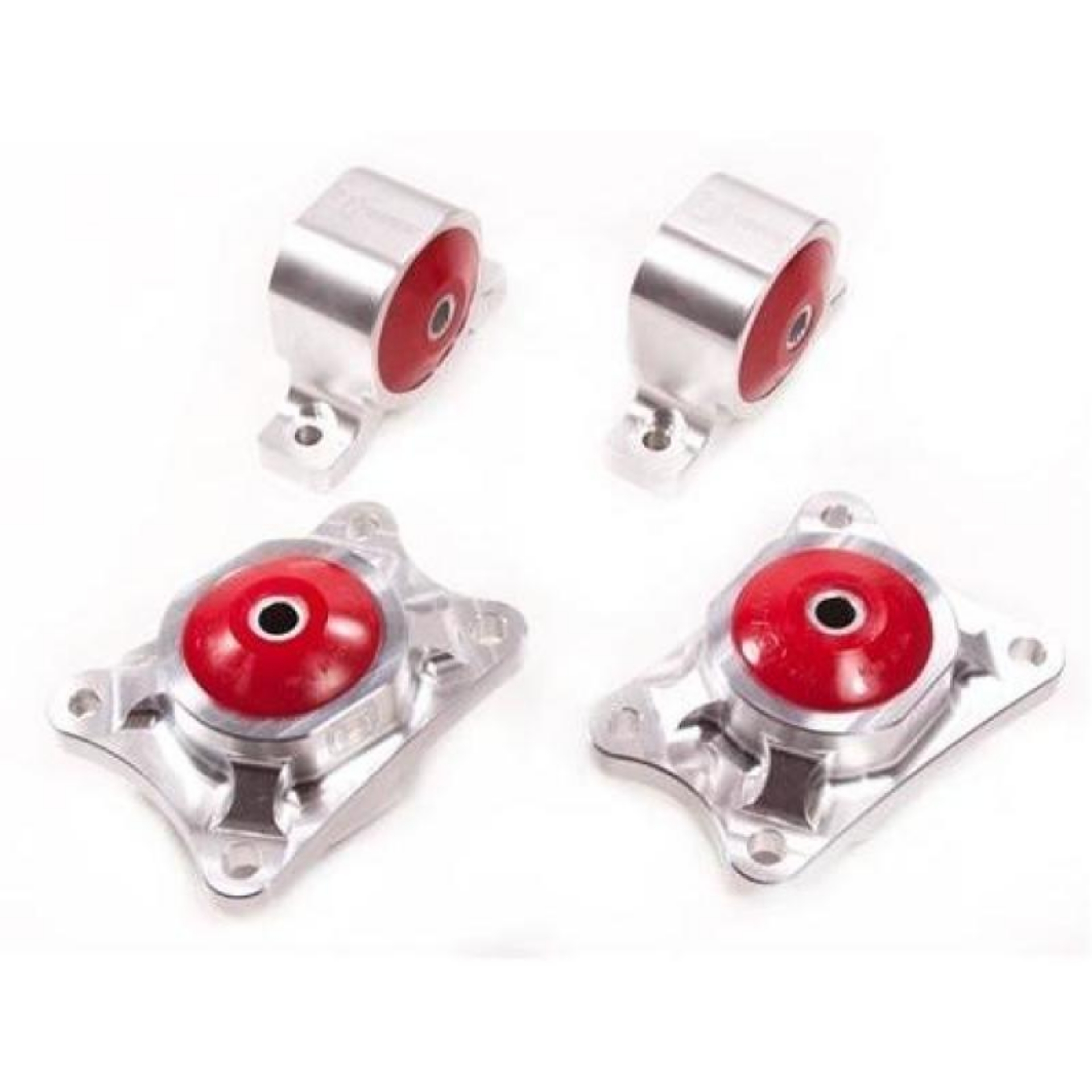 Picture of Innovative 00-09 Honda S2000 F-Series Silver Aluminum Mounts 75A Bushings Billet Rear Diff Mounts