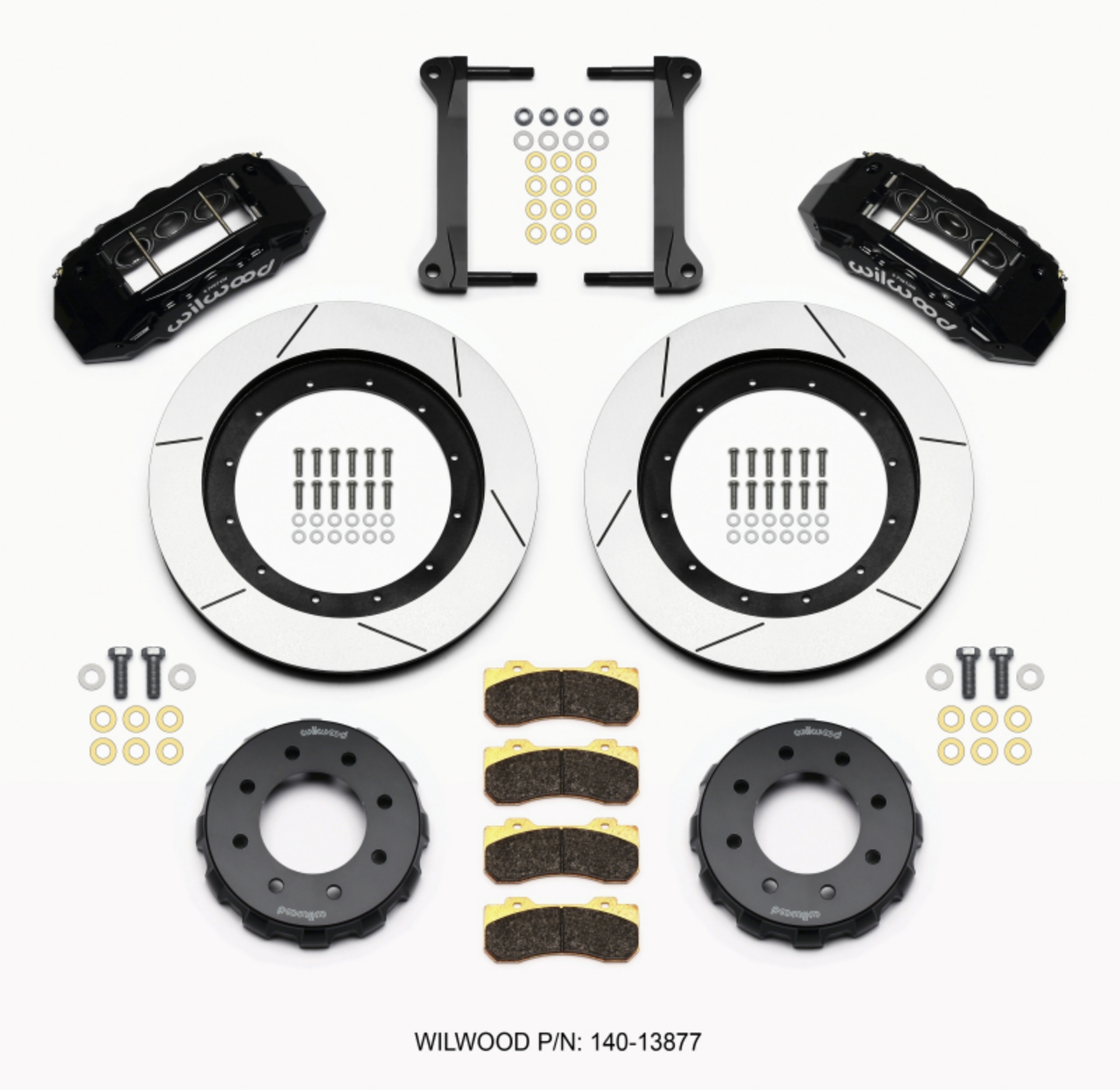 Picture of Wilwood TX6R Front Kit 16-00in Black 1999-2010 GM H2 Truck-SUV 2500