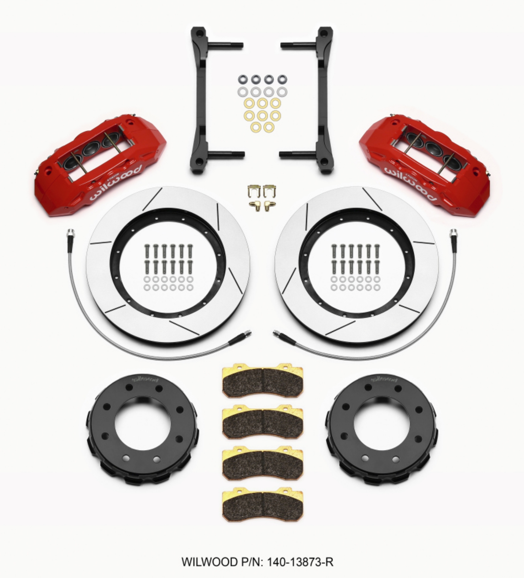 Picture of Wilwood TX6R Front Kit 15-00in Red 2011-2015 GM Truck-SUV 2500