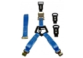 Picture of N-Fab Bed Mounted Rapid Tire Strap Universal - Gloss Black - Blue Strap